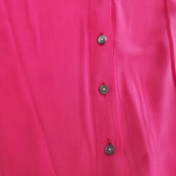 Laurel By Escada 100% Silk Long Sleeve Button Down Blouse - Picture 5 of 11